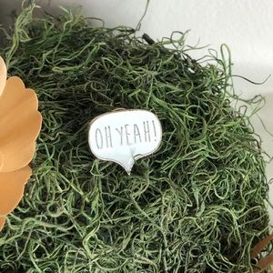 Oh yeah Speech Bubble Pin